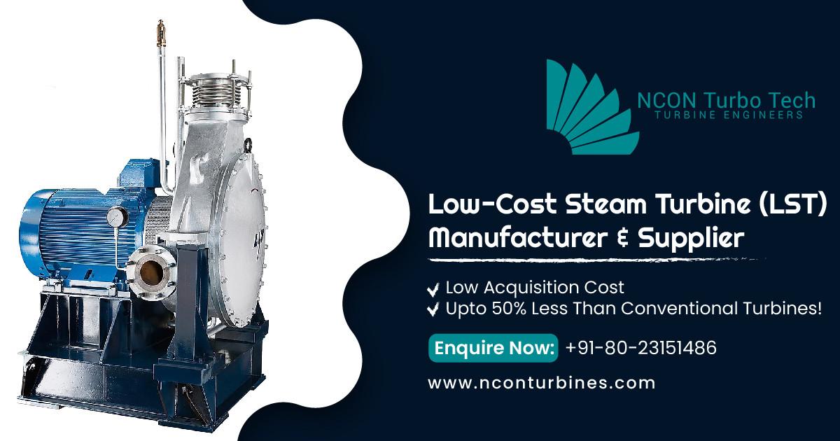 Low pressure Steam Turbine Manufacturers – Nconturbines.com