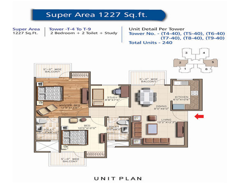 Ace Aqua Casa Floor Plan – Sell Floor – No Broker.