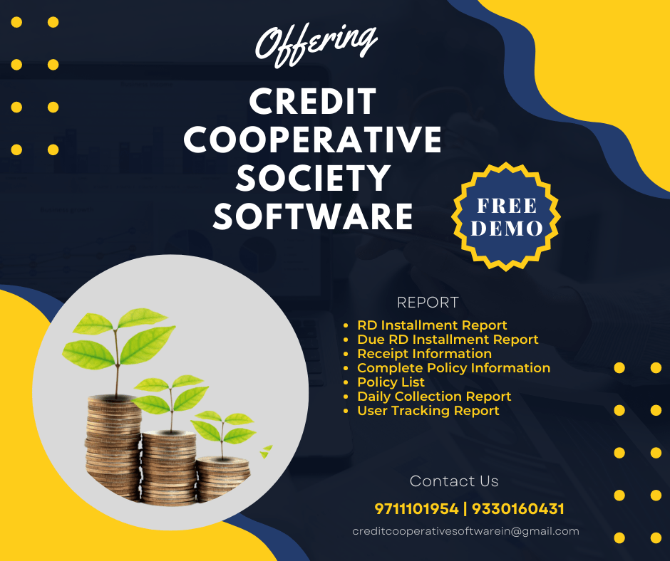 Best Software for Credit Cooperative Society-Call 9711101954