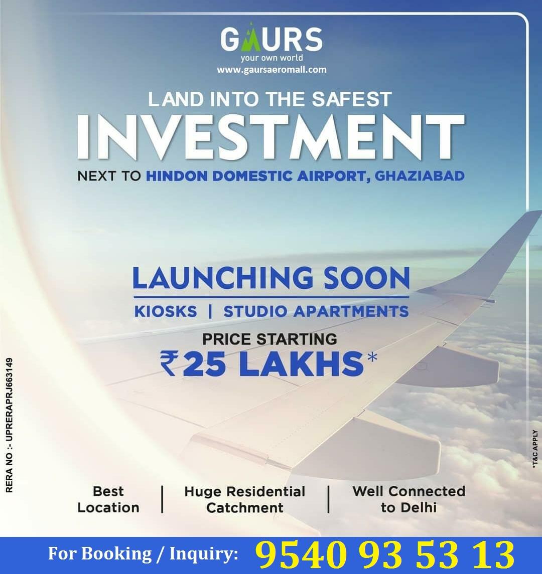 Gaur Aero Mall New Commercial Project Near Hindon Air Force Ghaziabad